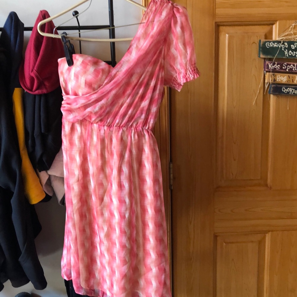 One sleeved dress